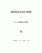 Christelijk-sociale studiën, J.R. Slotemaker de Bruine