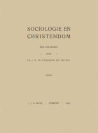 Sociologie en Christendom, J.R. Slotemaker de Bruine