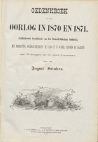 Gedenkboek van den oorlog in 1870 en 1871, August Snieders