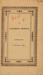 De algemeene bededag in Nederland (2 December 1832), Hendrik Tollens