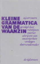 Kleine grammatica van de waanzin, A.J. Vervoorn