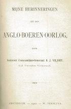 Mijne herinneringen uit den Anglo-Boeren-oorlog, B.J. Viljoen