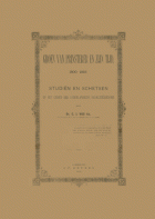 Groen van Prinsterer en zijn tijd. 1800-1857, Gerrit Jan Vos Adr.zn