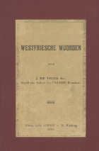 Westfriesche woorden, J. de Vries Az.