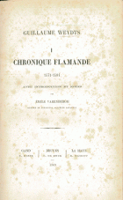 Chronique Flamande 1571-1584, Willem Weydts