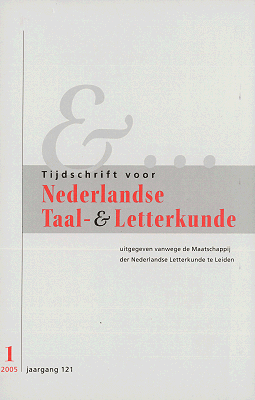 Tijdschrift voor Nederlandse Taal- en Letterkunde. Jaargang 121